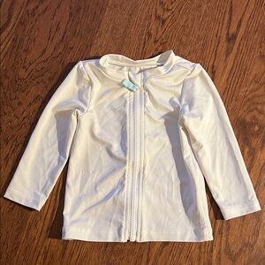 Cat & Jack Cream Kids Swim Rashguard